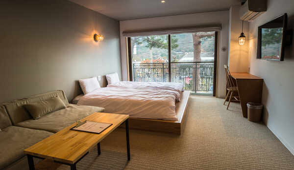 ツインルーム　専用バスルーム付