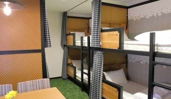 B-6：バック(2段)ベッド&times;3台（3名〜6名用）