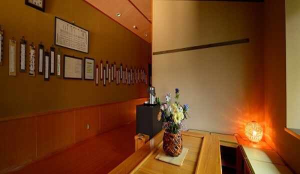 湯上り処で一服しながら・・・