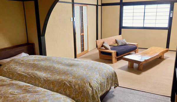 花の壱番客室　ベットルーム