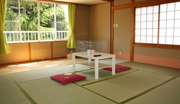 畳のお部屋でわんことお昼寝（ゆったりとした10畳の和室）