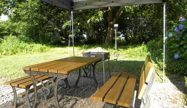 外でもお食事いただけます