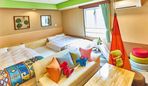 【カジュアル５】ハンモック付きの可愛いグランピングデザイン