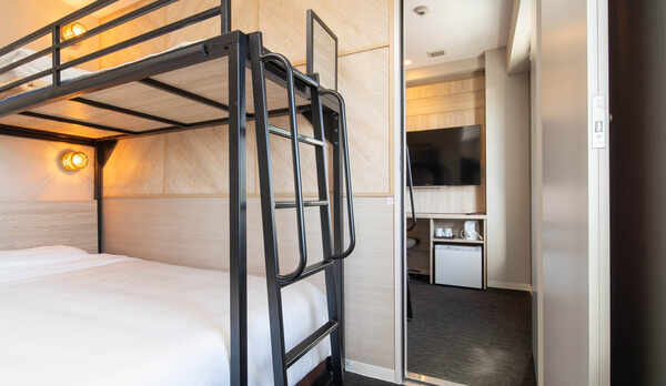 New【コネクトスーパールーム】上下型ツインのスーパールームが繋がるお部屋★最大６名様まで泊まれます