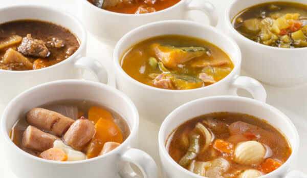 6種類のスープの中から日替わりでご用意。（イメージ）