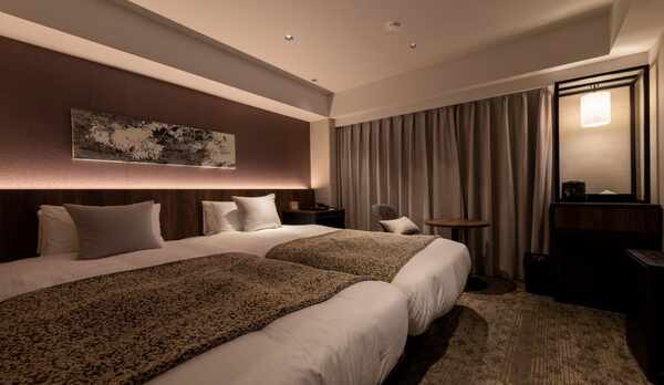 ハリウッドツイン（19.2㎡　ベット幅シングル100cm）