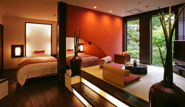 【特別室 山酔庵】源泉かけ流し半露天風呂付和洋室