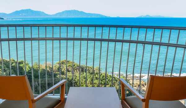 夕陽側客室からの眺め