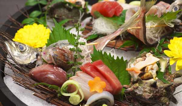 夕食お刺身一例