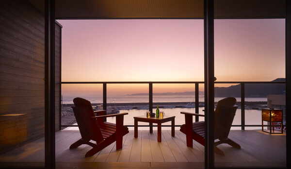 【別邸】半露天風呂＆テラス付き和洋室（客室サンセットテラス）