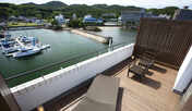 ≪温泉露天風呂付ハーバースパテラスルーム≫サントピアマリーナと三熊山をご覧頂けます