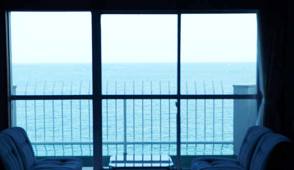 オーシャンビュー客室からの眺望