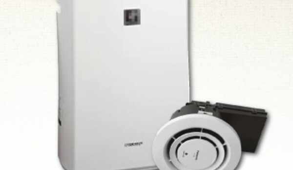 加湿機能付き空気清浄機（禁煙室）・天井埋込形ナノイー発生機（喫煙室）完備