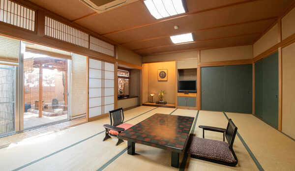 【なごみ】源泉掛け流し露天付客室（20畳＋茶室）