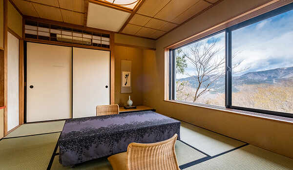 【離れの専用個室露天風呂付き】外輪山一望の「和室」46平米