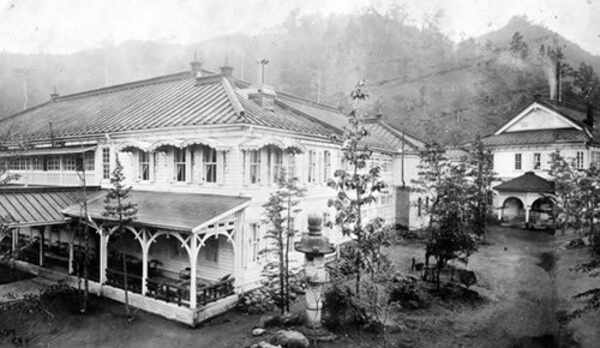 明治時代の金谷ホテル全景