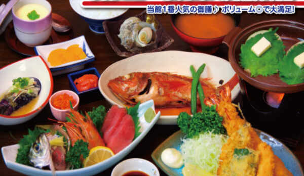 料理-夕食-まんぷく海鮮御膳