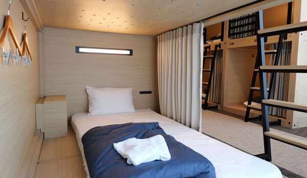 【詳細】ドミトリールーム ベッド内部