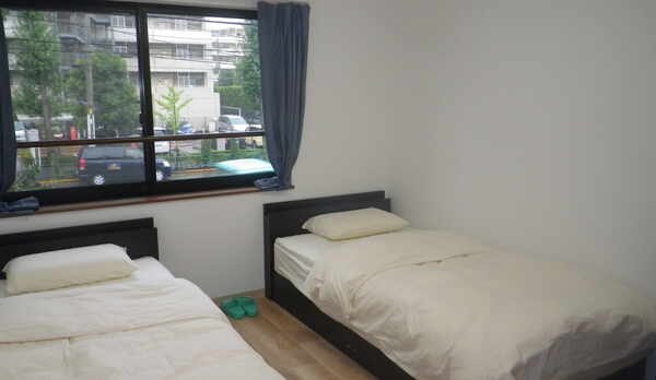 南に面したツインルーム