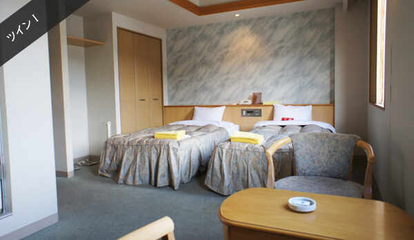 客室：ツインルーム