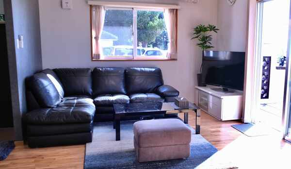 風を感じるリビング。