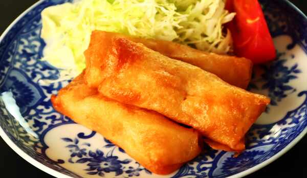 夕食（春巻き）◆手作りの味をお楽しみ下さい