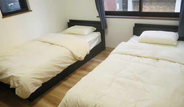 東に面したツインルーム