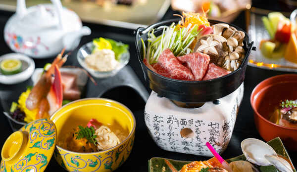 *和食会席一例／季節の風味豊かな地元食材を最高の調理法で