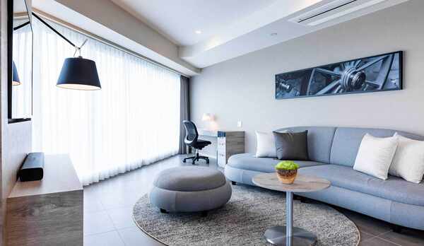 ２ベッドルームタイプベイビューのリビング（一例）