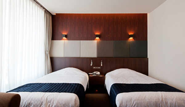 客室一例  全室シモンズ製ベッド