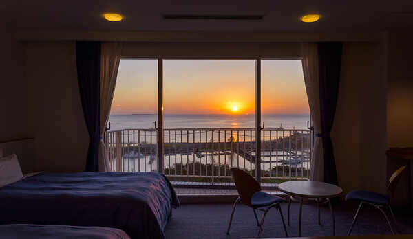 お部屋からのサンセット