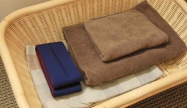 客室アメニティー〜バスタオル、浴衣〜