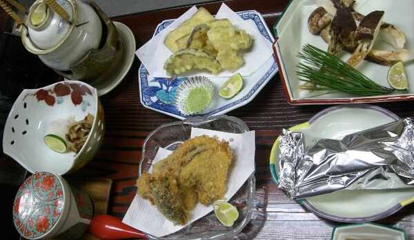 焼き松茸・松茸天ぷらプラン