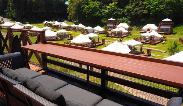 グランピングクリフスイート　見晴らし