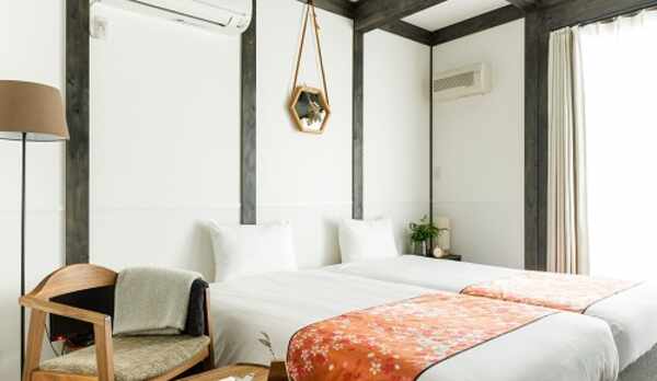 【ツインルーム】独立バス・トイレ・洗面・冷蔵庫・電子レンジ・シンク付