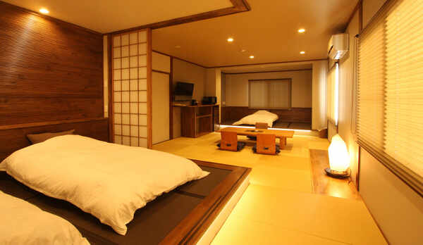 眺望最高、モダン和室203・40㎡ 26帖 トイレ洗面付、2〜6名様　B