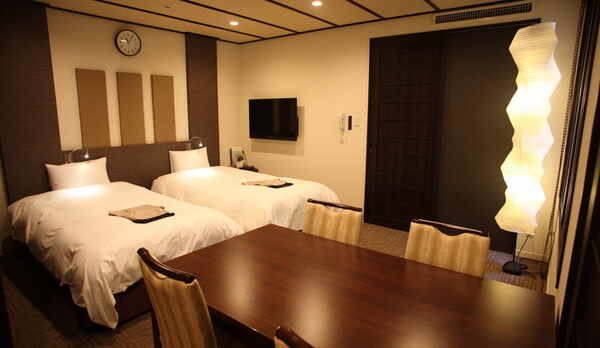 露天風呂付客室　白梅