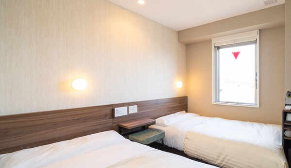 【ツインルーム】2名利用ならこのお部屋！眠りを追及したベッドと適度な硬さのマットでぐっすり