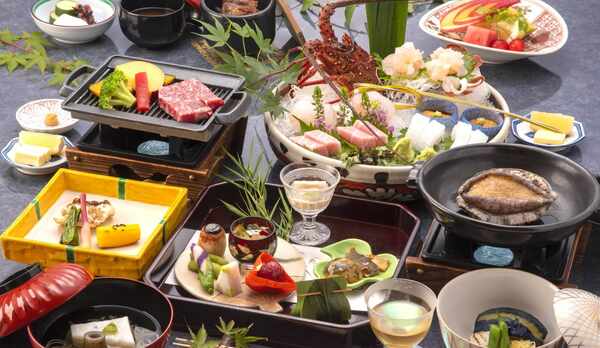 ＜夕食一例・雪＞グレードアップしたお料理重視のコースです。