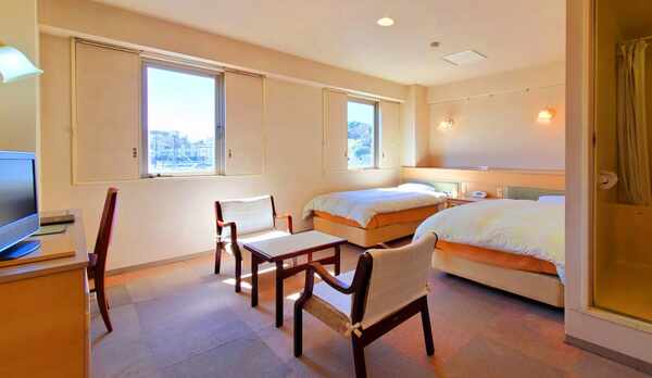 広々としたツインルーム