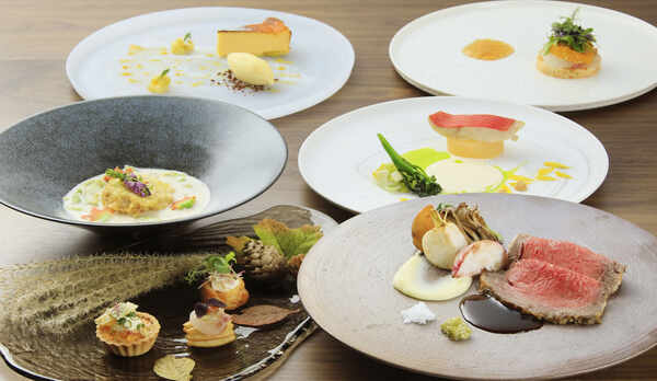 【夕食】「和」の要素を取り入れたフレンチコース