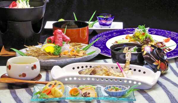 *鮎シーズン以外のお料理　全体