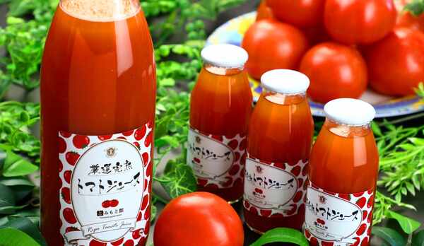 当館のオリジナルトマトジュースです。　　