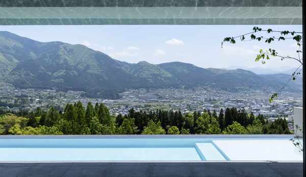 ヒルトップ スカイパビリオンA　由布市内ビュー