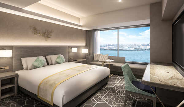 デラックスダブル　33㎡ ワイドキングサイズベッド（幅200cm）