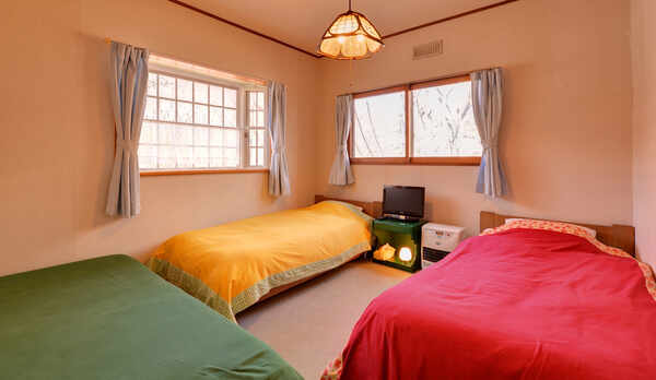  *ツイン（客室一例）/鳥のさえずりで目が覚めます♪都会では経験できないことがここにはあります。