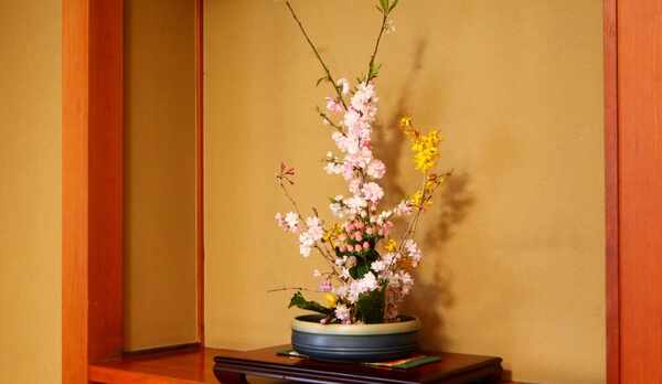 【客室】季節の花々がお出迎えします。