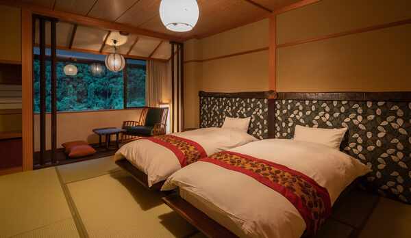 「ローベッド和室」一例。ご夫婦や小学生のお子様連れにもご好評です！