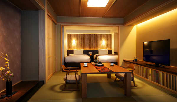 ★2022年1月リニューアル★＜渓谷側＞【プレミアムルームB(26平米) 展望風呂付】禁煙