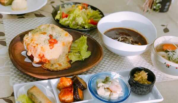 福島牛とろけるビーフシチューメニューの一例です。